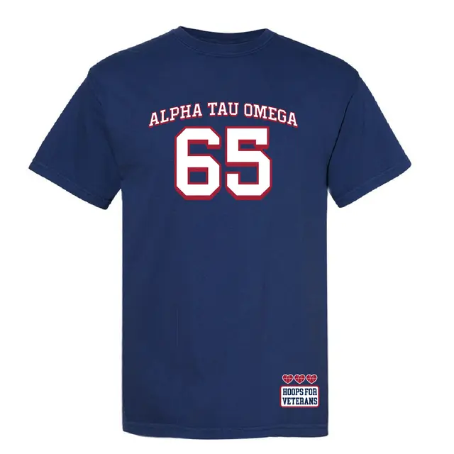 Alpha Tau Omega Bold Number Philanthropy Shirt 2