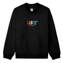 LGBTQ+ Alliance Bold Rainbow Text PR Crewneck 2