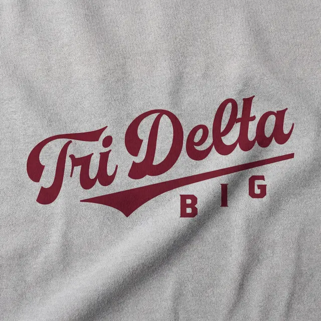 Delta Delta Delta Script Lettering Big Little Reveal Shorts