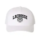 Lacrosse Team Block Lettering Seal Design PR Hat 2