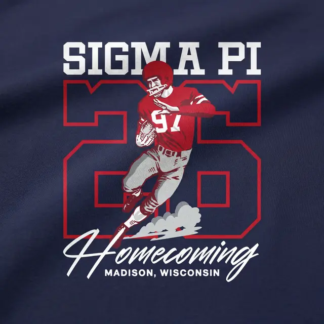 Sigma Pi Football Player Homecoming Crewneck