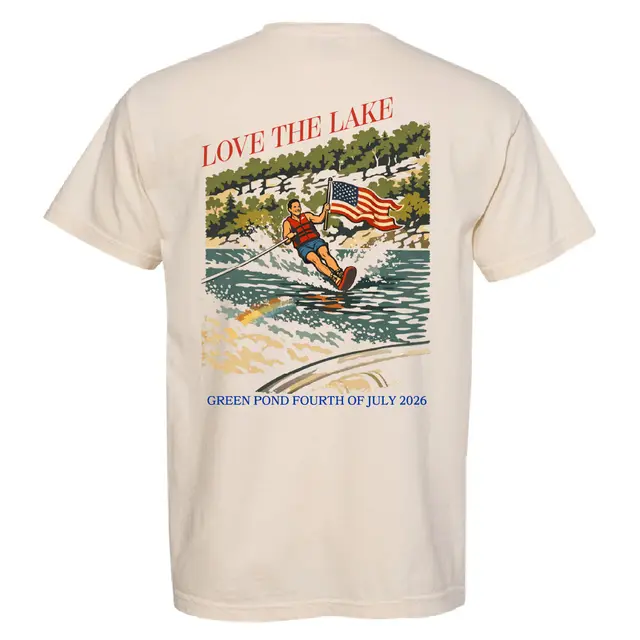Green Pond Waterski Illustration Holidays Shirt 2
