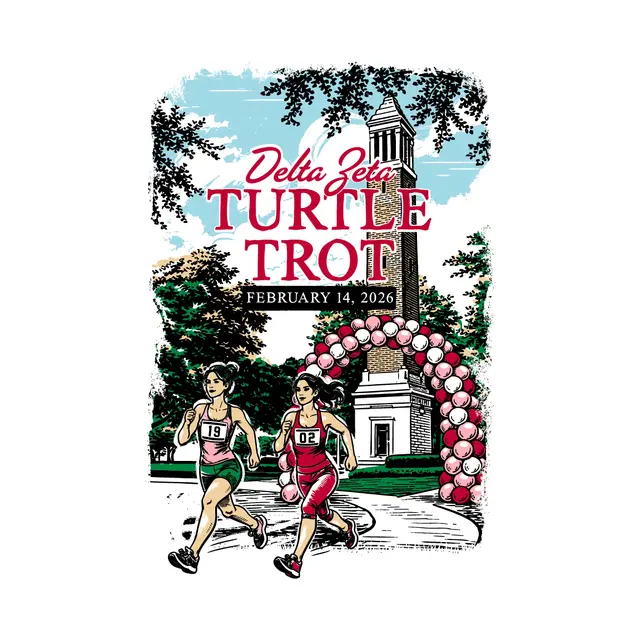 Delta Zeta Runner Illustration Philanthropy Shirt