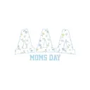 Delta Delta Delta Floral Patterned Greek Text Mom's Day Shirt