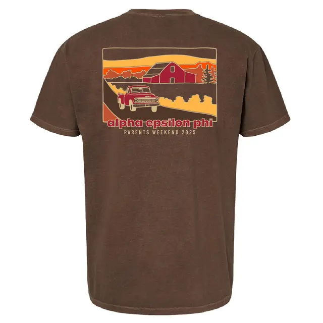 Alpha Epsilon Phi Rustic Truck and Barn Parents Weekend Shirt 2
