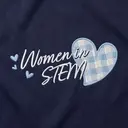 Women in STEM Heart Patterned Text PR Hoodie