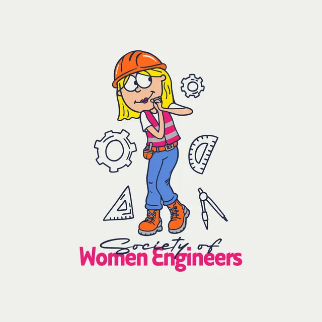 Society of Women Engineers Cartoon Engineer PR Shirt