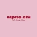 Alpha Chi Omega Bold Pink Text PR Shirt