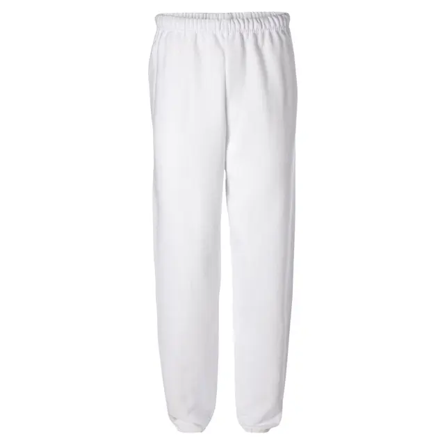Customizable Jerzees Adult 8 Oz. Nublend Fleece Sweatpants 973 White Front