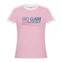 Alpha Gamma Delta Striped Text Rush Shirt 2