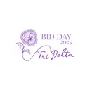 Delta Delta Delta Floral Script Bid Day Shirt
