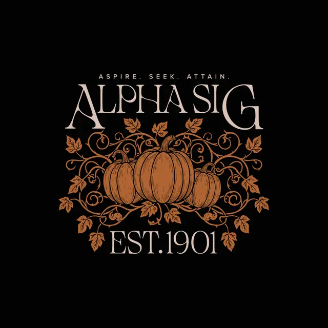 Alpha Sigma Alpha Pumpkin Vine PR Tank
