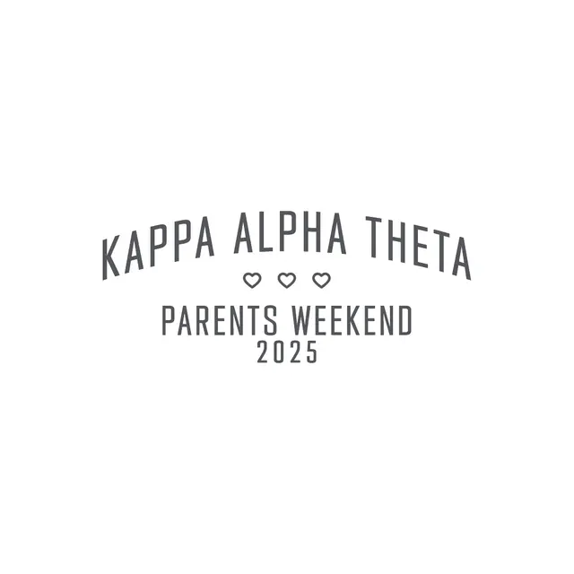 Kappa Alpha Theta Heart Accent Parents Weekend Crewneck