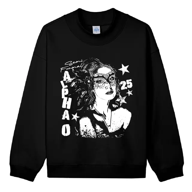 Alpha Omicron Pi Masquerade Woman Semi Formal Sweater 2