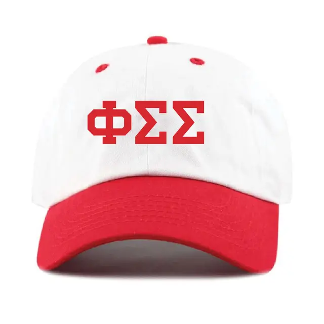 Phi Sigma Sigma Bold Red Letters PR Hat 2