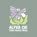 Alpha Chi Omega Butterfly and Flower Stand Against Abuse Philanthropy Hoodie