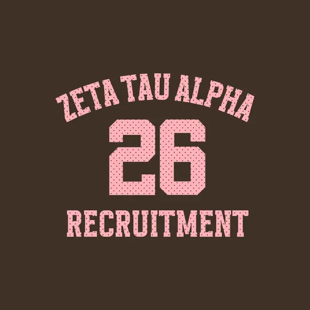 Zeta Tau Alpha Polka Dot Number Recruitment Tank