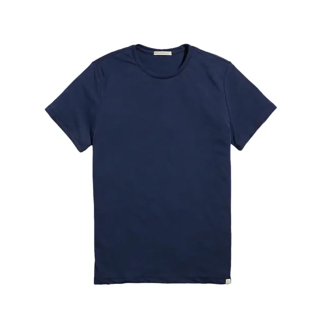 Marine Layer Men's Re-Spun Signature Crew in Natural Navy Front