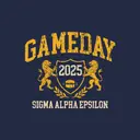 Sigma Alpha Epsilon Crest and Lion Game Day Hoodie
