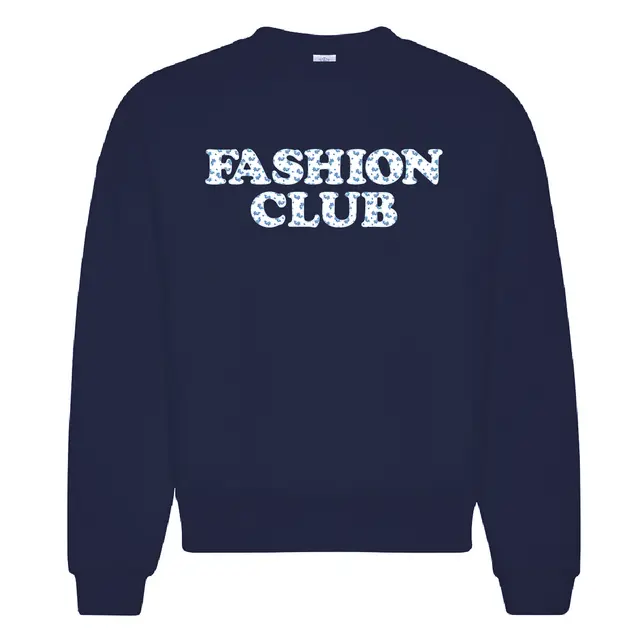 Fashion Club Floral Text PR Crewneck 2