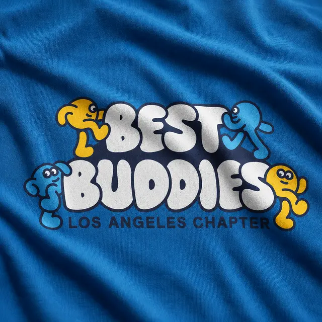 Best Buddies Playful Character Illustration PR Shirt
