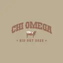 Chi Omega Western Font Texas Longhorn Graphic Bid Day Shirt