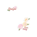 Delta Gamma Floral Text Date Party Tank