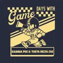 Gamma Phi Beta Cheerful Mascot Game Day Crewneck