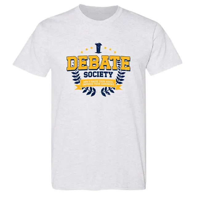 Debate Society Bold Text and Podium PR Shirt 2