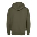 Independent Trading Co. Unisex Heavyweight Full-Zip Hooded Sweatshirt Army Back