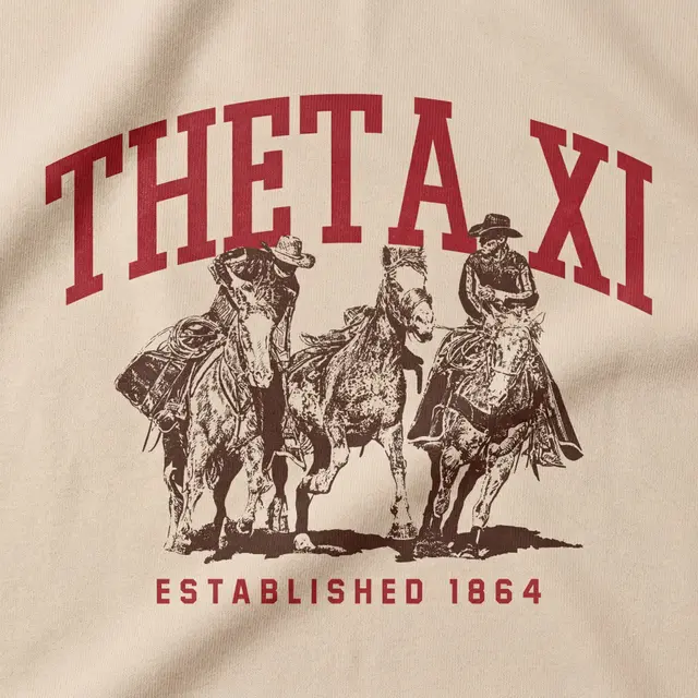 Theta Xi Cowboy Riders Graphic PR Sweater