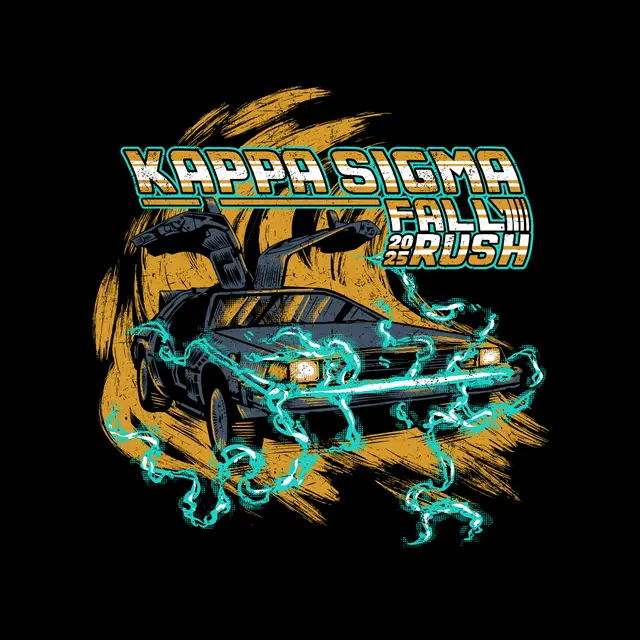 Kappa Sigma Retro Car Illustration Fall Rush Shirt