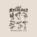 Mycology Club Mushrooms Illustration PR Shirt