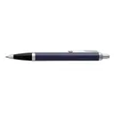 Parker IM Ballpoint Blue Matte - Silver Trim Back