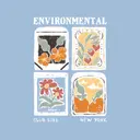 Environmental Club Vintage Floral Graphics PR Crewneck