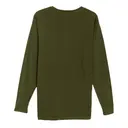 Unisex Long Sleeve T-Shirt Army Green Back
