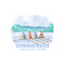 Rowing Team Athlete Scenery in Watercolor Painting PR Shirt