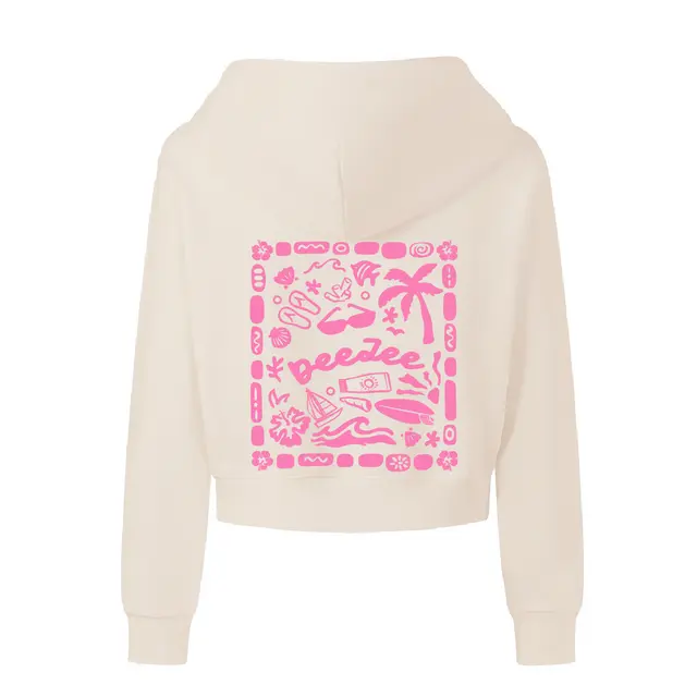 High Tide Cropped Zip Hoodie 2