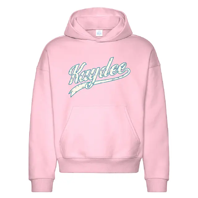 Kappa Delta Floral Script PR Hoodie in Pink 2