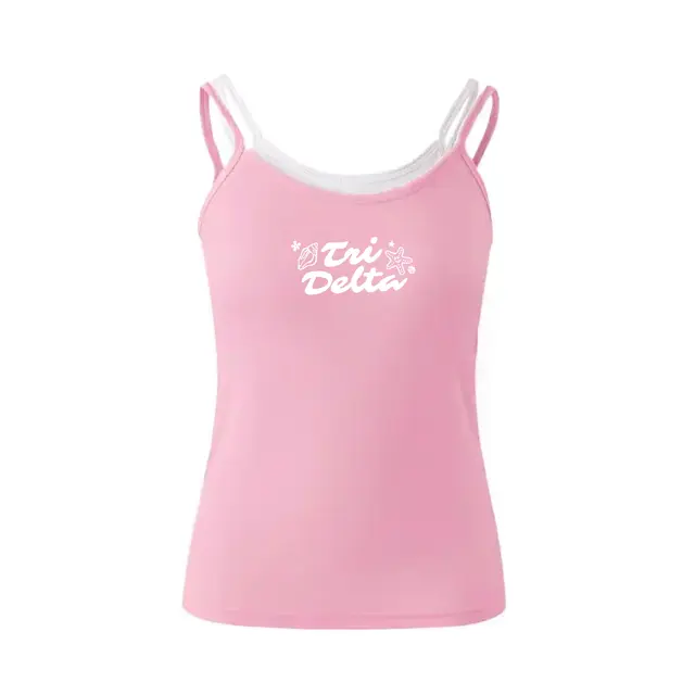 Delta Delta Delta Whimsical Shells and Stars PR Tank 2