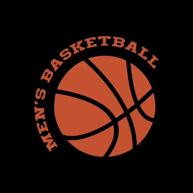 Men's Basketball Bold Orange Lettering PR Hoodie