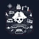 Dooley's Week Skull Map Illustration PR Shirt