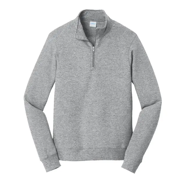 FAN FAVORITE FLEECE 1/4ZIP PULLOVER SWEATSHIRT Athletic Heather Front
