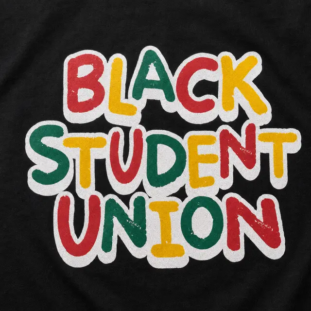 Black Student Union Colorful Block Lettering PR Hoodie