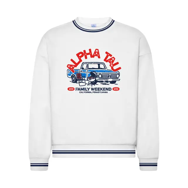 Alpha Sigma Tau Vintage Truck Family Weekend Sweater 2