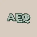Alpha Epsilon Phi Giraffe Pattern Text Bid Day Shirt