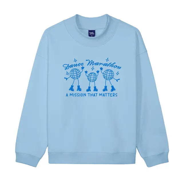 Dance Marathon Playful Globe Illustration PR Sweater 2