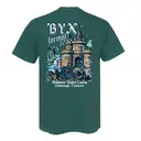 Beta Upsilon Chi Castle with Gothic Font Illustration Formal Shirt 2