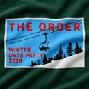 Kappa Alpha Retro Ski Lift Illustration Winter Date Party Sweater