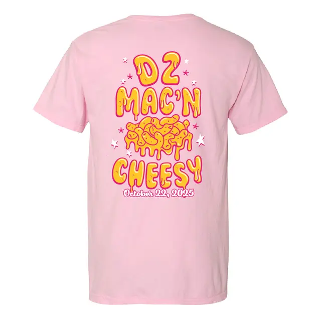 DZ Mac'N Cheesy Dripping Text Philanthropy Shirt 2